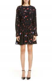 Jason Wu Floral Long Sleeve Silk Dress   Nordstrom at Nordstrom