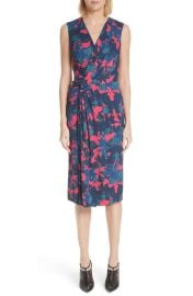 Jason Wu Fruit Floral Print Wrap Front Midi Dress at Saks Fifth Avenue