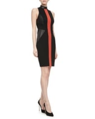 Jason Wu Leather and Knit Sheath Dress at Neiman Marcus