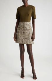 Jason Wu Mixed Media Tweed Minidress at Nordstrom