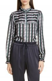 Jason Wu Plaid Ruffle Blouse   Nordstrom at Nordstrom