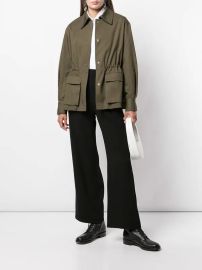 Jason Wu Pleated Cotton Shirt Jacket - at Farfetch