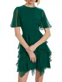 Jason Wu Silk Chiffon Ruffled Minidress at Saks Fifth Avenue