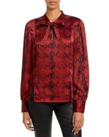 Jason Wu Tie Neck Snake Print Silk Blouse Women - Bloomingdale s at Bloomingdales