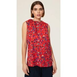 Jason Wu Tops Jason Wu Red Leopard Print Tank Top 2 Poshmark at Poshmark