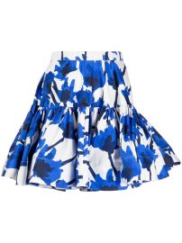 Jason Wu abstract-print Ruched Skirt - at Farfetch