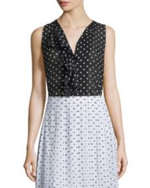 Jastrid Haze Dot-Print Sleeveless Top at Neiman Marcus