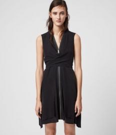 Jayda Silk Dress at All Saints