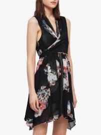 Jayda Violy Dress at All Saints