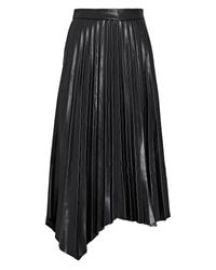 Jayla Pleated Vegan Leather Skirt by Jonathan Simkhai at Intermix