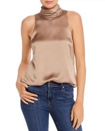 Jazlyn Silk Draped Neck Top by Cinq a Sept at Bloomingdales