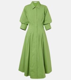 Jazz cotton-blend poplin midi dress at Mytheresa