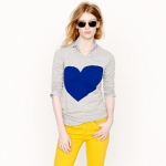 Jcrew heart sweater at J. Crew