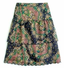 Jcrew point sur scalloped tiered skirt at Poshmark