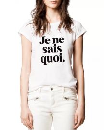 Je Ne Sais Quoi Skinny Tee at Bloomingdales