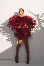 Jean Louis Sabaji Feather Cocktail Dress at District 5 Boutique