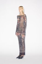 Jean Paul Gaultier - Jean Paul Gaultier The Long Blue Sailor Tattoo Dress at Jean Paul Gaultier