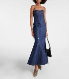 Jean Paul Gaultier Denim maxi dress at Mytheresa