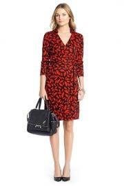 Jeanne Dress in Lips Print at DvF