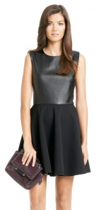 Jeannie Two Leather dress at DvF