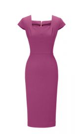 Jeddler dress in purple at Roland Mouret