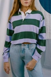 Jefferson Cropped Rugby Shirt at Urban Outfitters