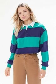 Jefferson Cropped Rugby Shirt by Urban Outfitters at Urban Outfitters