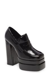 Jeffrey Campbell Laxed Platform Pump in Black Box Leather  at Nordstrom