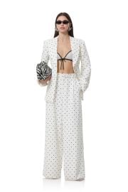 Jemima Blazer - White Mini Dot AFRM at AFRM