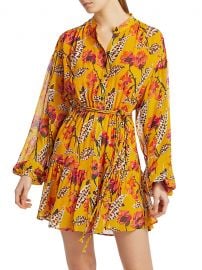 Jen Floral Silk Dress at Saks Fifth Avenue