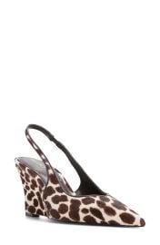 Jenadine Genuine Calf Hair Pointed Toe Wedge Pump at Nordstrom