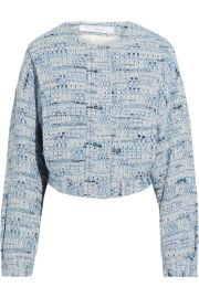 Jengo cropped cotton-blend tweed jacket at The Outnet