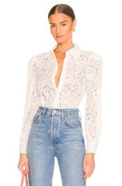 Jenica Lace Blouse by L Agence at Revolve