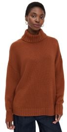 Jenni Kayne Cashmere Porter Turtleneck Rust XS at Shopbop