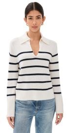 Jenni Kayne Francis Cashmere Sweater Navy Stripe XS at Shopbop