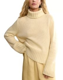 Jenni Kayne Jet Cashmere Turtleneck Sweater in Pale Yellow at Bloomingdales