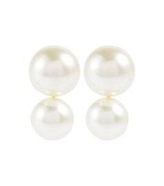 Jennifer Behr - Gretel pearl-embellished earrings at Mytheresa