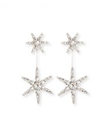 Jennifer Behr Estee Crystal Star Earrings at Neiman Marcus