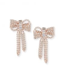 Jennifer Behr Lola Crystal Bow Earrings at Neiman Marcus