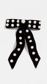 Jennifer Behr Perlita Velvet Bow Barrette at Shopbop