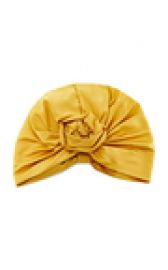 Jennifer Behr Rosette Silk-Satin Turban at Moda Operandi