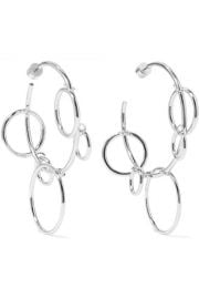 Jennifer Fisher - Quad Hoops silver-plated earrings at Net A Porter