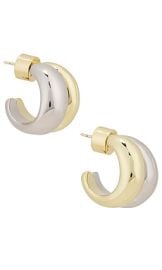 Jennifer Fisher Chavez Micro Huggies In Two Tone at Revolve