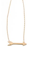 Jennifer Zeuner Jewelry Horizontal Arrow Necklace at Shopbop