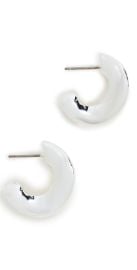 Jenny Bird Chunky Doune Hoops High Polish Silver One Size at Shopbop