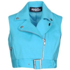 Jeremy Scott Cropped Biker Vest at Yoox