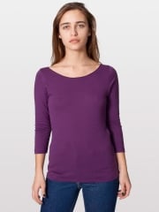 Jersey Boat Neck Tee at American Apparel