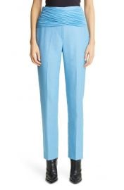 Jersey Sash Wool amp Ramie Trousers at Nordstrom