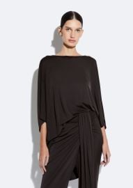 Jersey Tunic Top in Cacao Brown LAPOINTE at LApointe