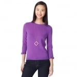 Jess Day's purple Kate Spade sweater at Kate Spade